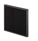 APAK panel dim. 287x287x100 mm. carbon with Flange